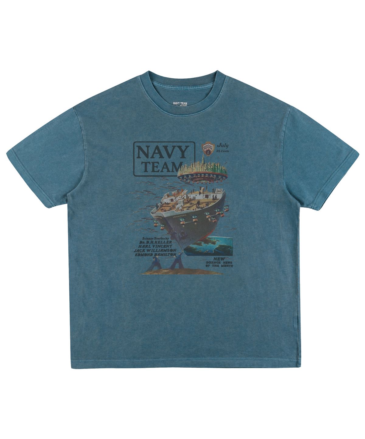 네이비팀(NAVYTEAM) LEVIATHAN 피그먼트 반팔 티셔츠(4color)