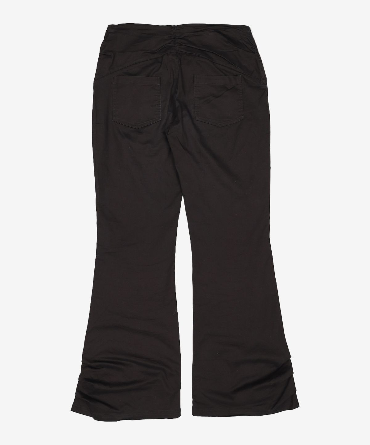 오디너리 홀리데이(ORDINARY HOLIDAY) SHIRRING WAIST BOOTCUT PANTS [BLACK] OMM