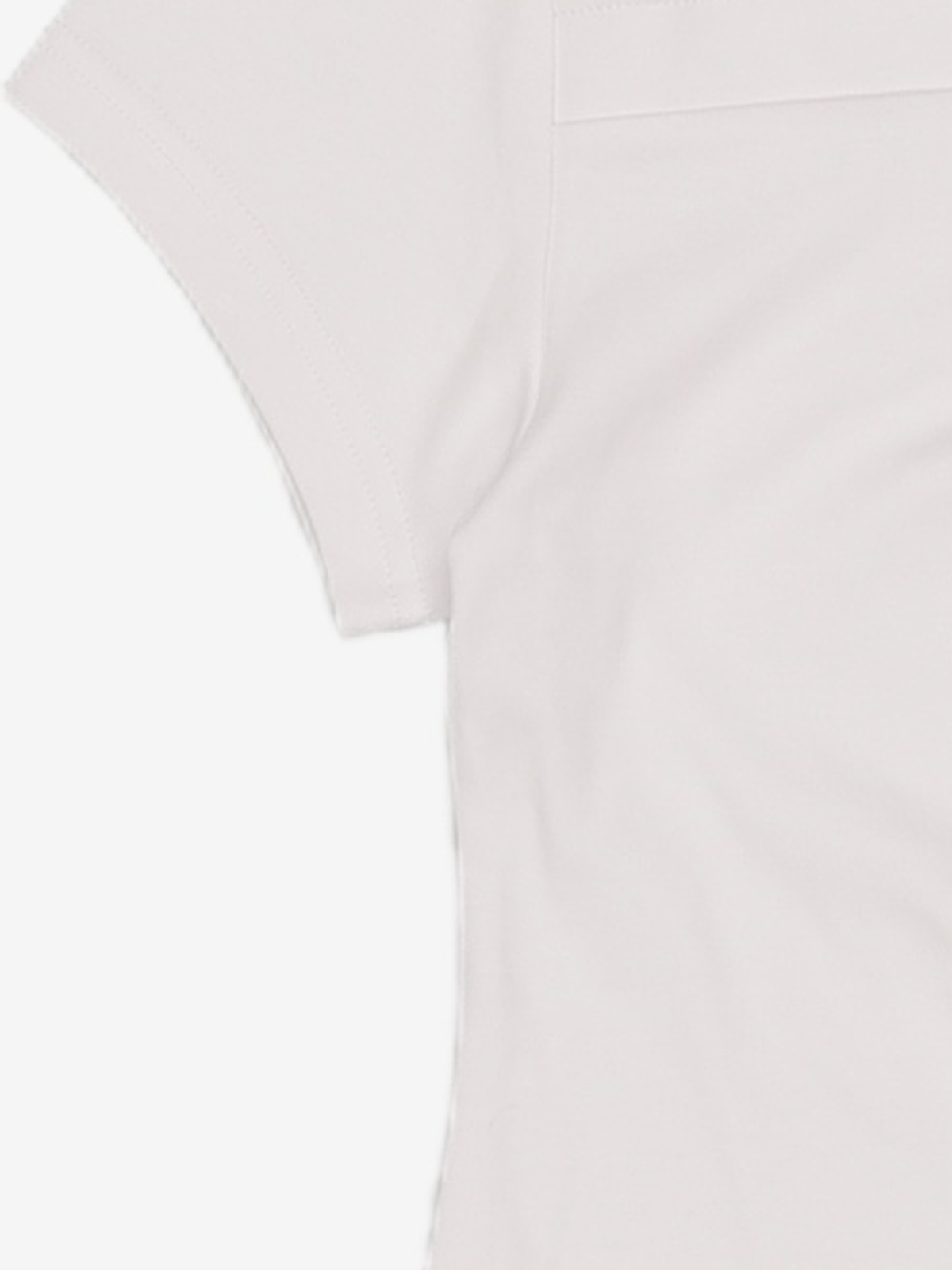 비바셔스(VIVACIOUS) Elegant Side Tuck Short T-shirt WHITE M