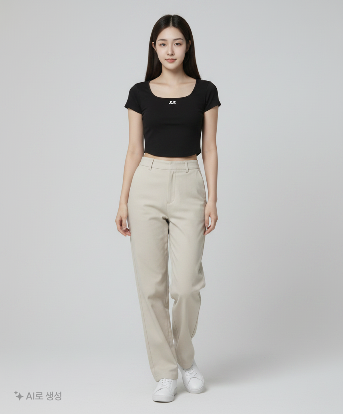 레스트앤레크레이션(REST&RECREATION) RR SQUARE NECK TOP - BLACK ONE SIZE