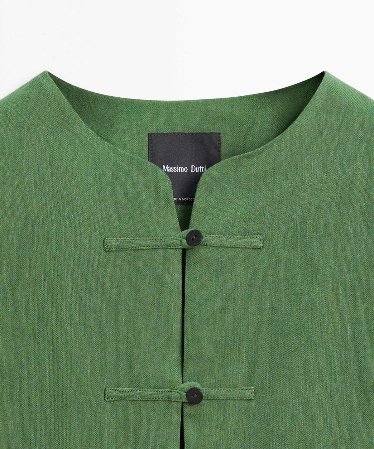 마시모두띠(MASSIMO DUTTI) 플루이드 버튼 디테일 오버셔츠 토탈 룩