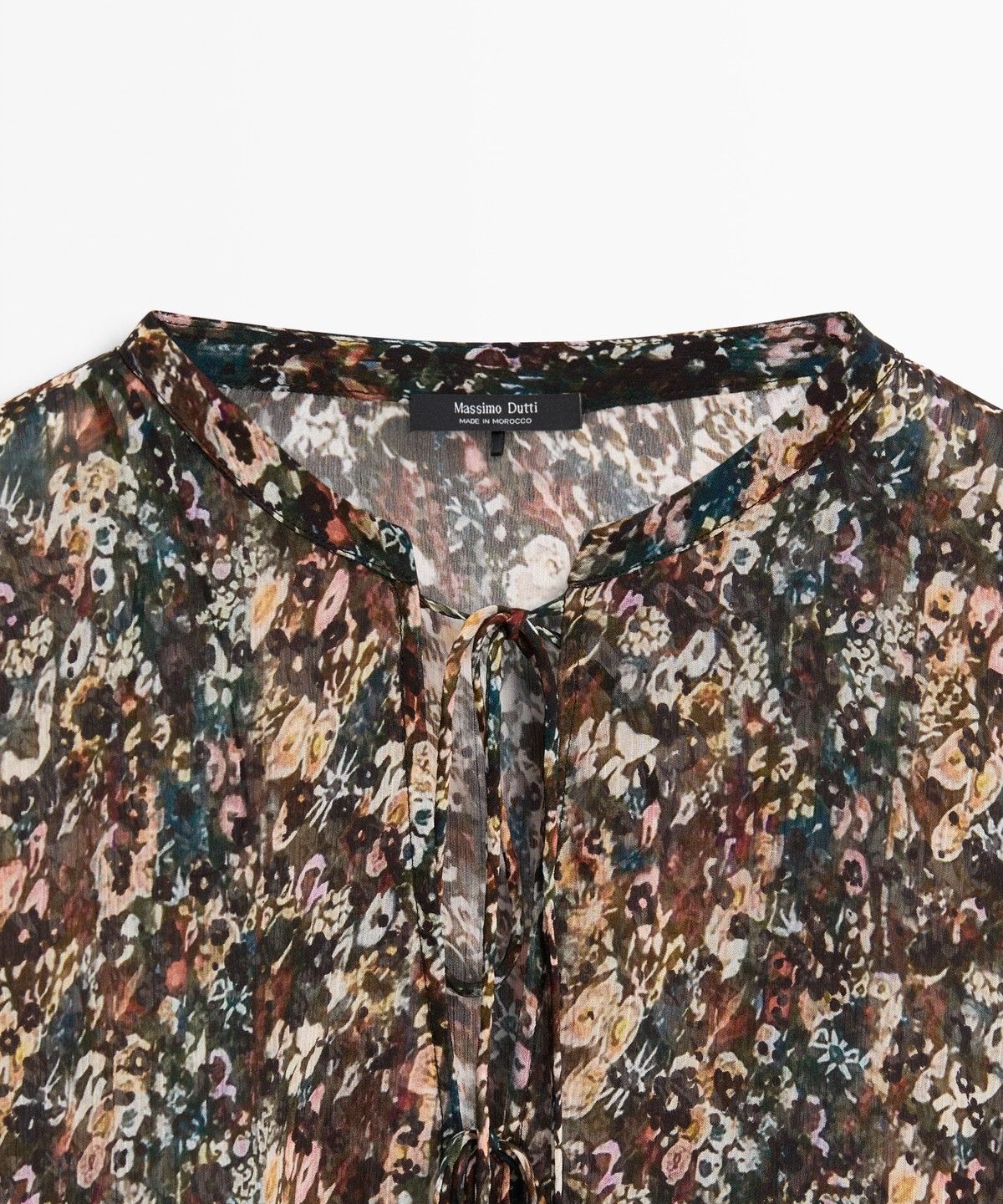 마시모두띠(MASSIMO DUTTI) 프린트 디테일 루즈핏 셔츠