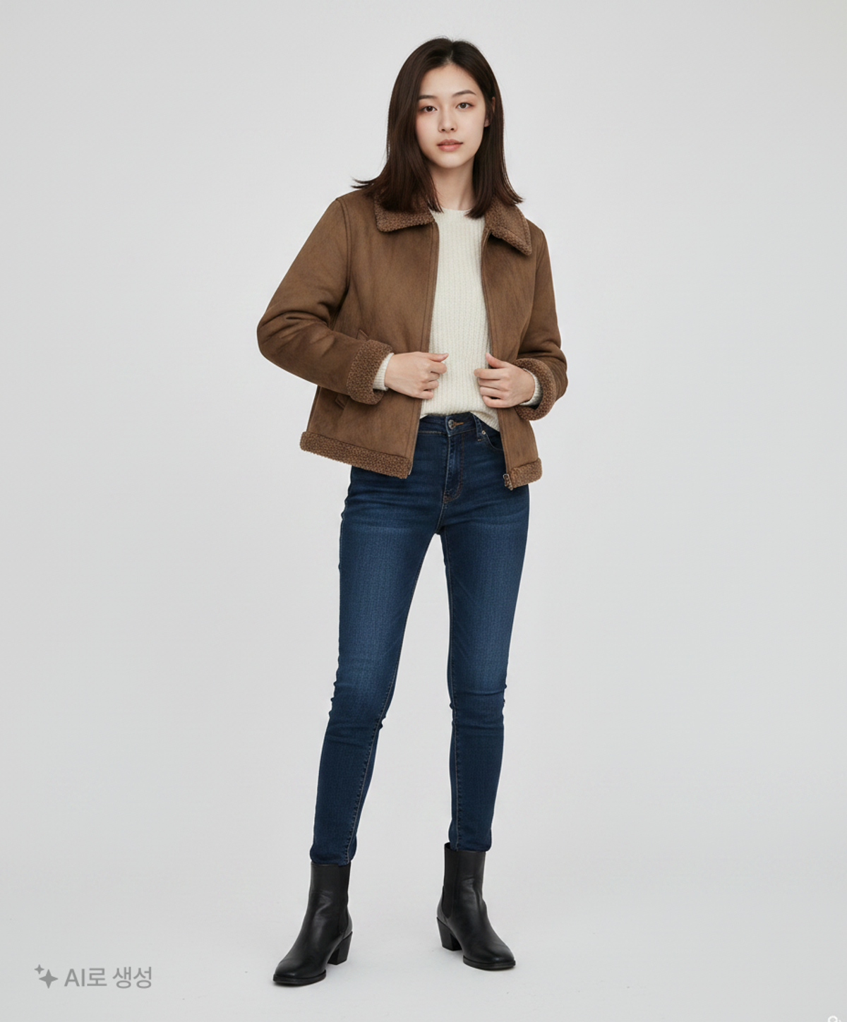 유니클로(UNIQLO) 무스탕/퍼 L