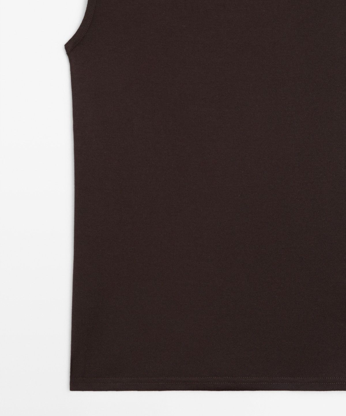마시모두띠(MASSIMO DUTTI) 100% 코튼 일자 넥라인 티셔츠