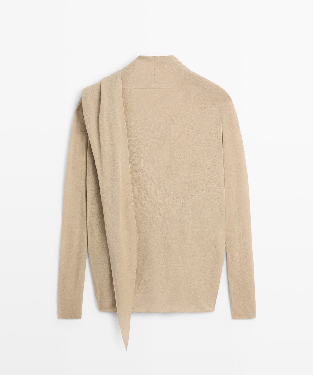 마시모두띠(MASSIMO DUTTI) 드레이프 랩 니트 카디건