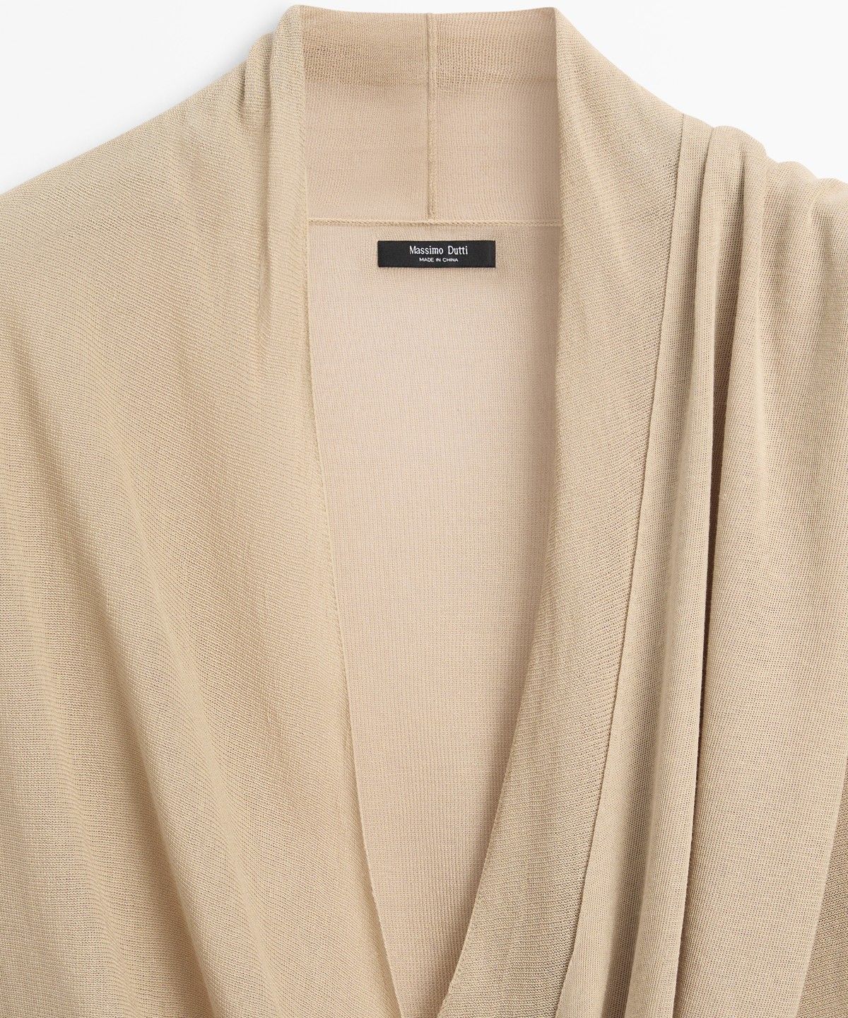 마시모두띠(MASSIMO DUTTI) 드레이프 랩 니트 카디건