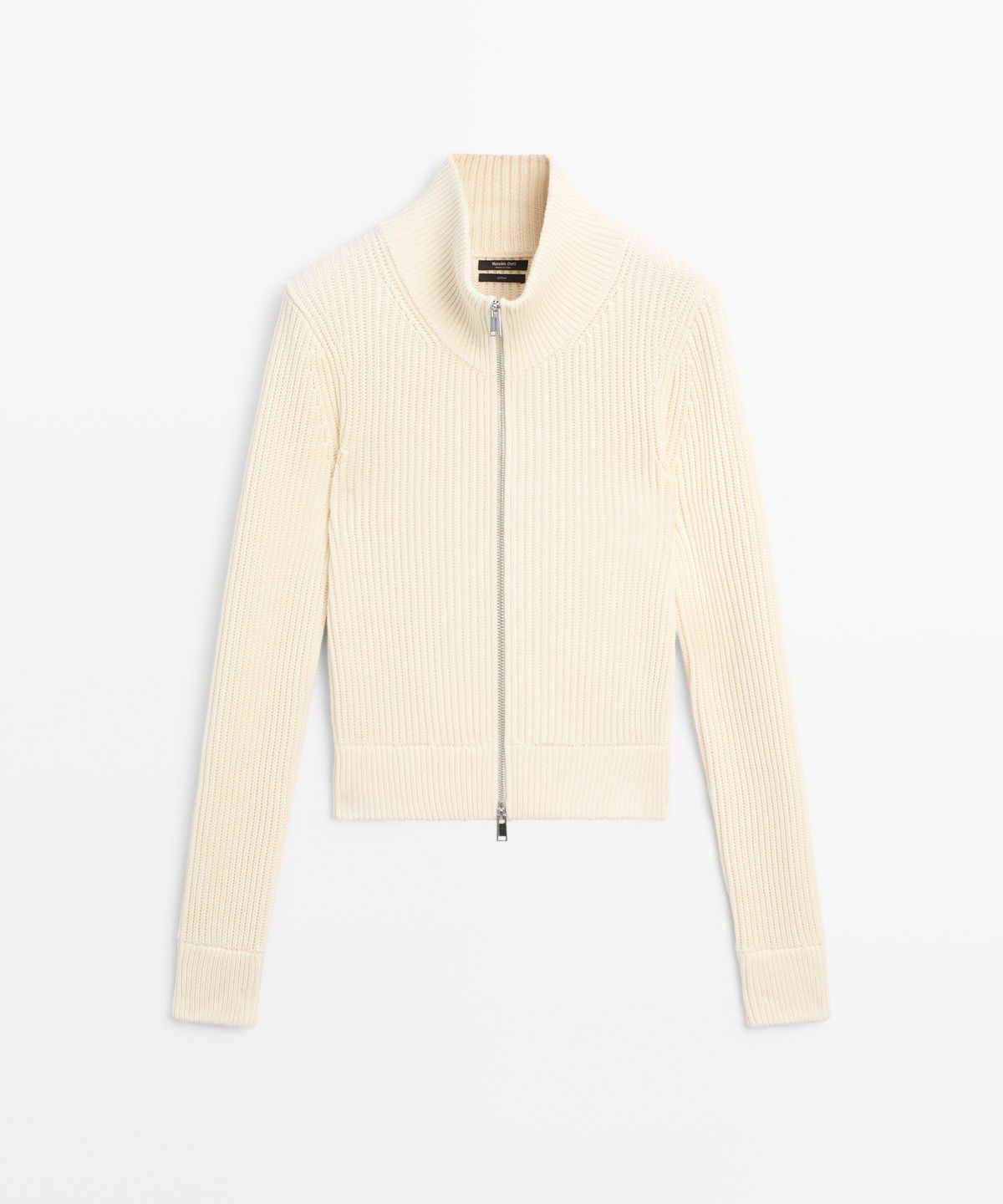 마시모두띠(MASSIMO DUTTI) 100% 코튼 펄 장식 니트 가디건