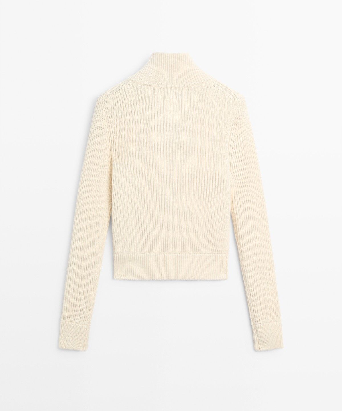 마시모두띠(MASSIMO DUTTI) 100% 코튼 펄 장식 니트 가디건