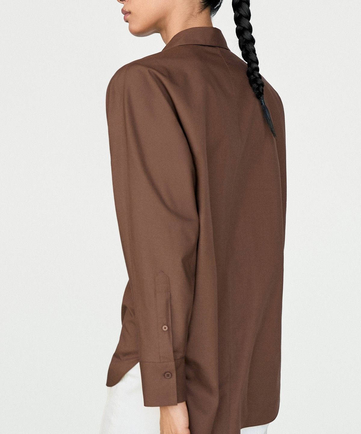 마시모두띠(MASSIMO DUTTI) 코튼 포플린 셔츠