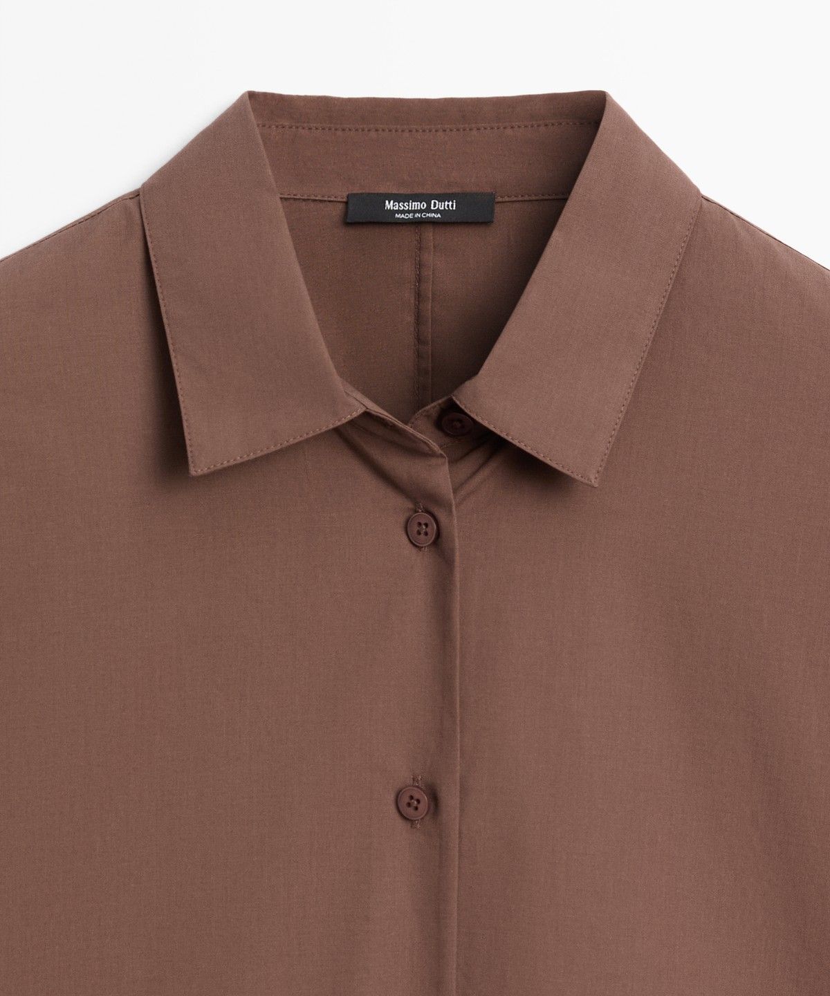 마시모두띠(MASSIMO DUTTI) 코튼 포플린 셔츠
