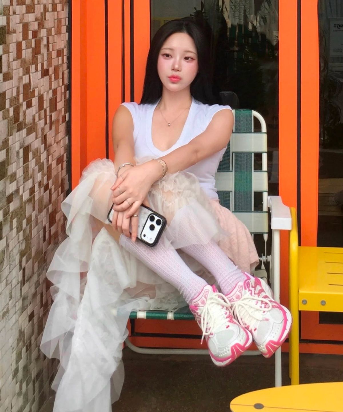 케이스위스(K-SWISS) 여성 코네호 X 키르시 스니커즈_AKSFLFV514PI