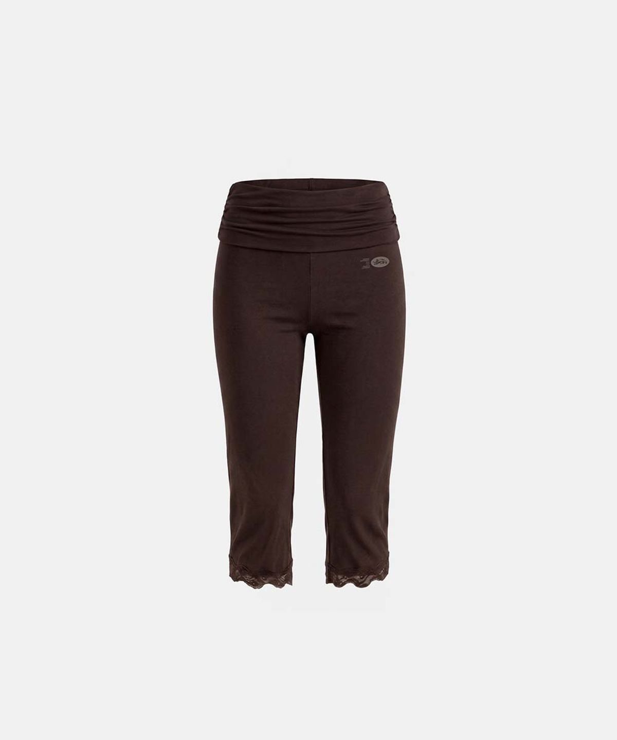 배드블러드(BADBLOOD) Everyday Lace Capri Pants - Brown
