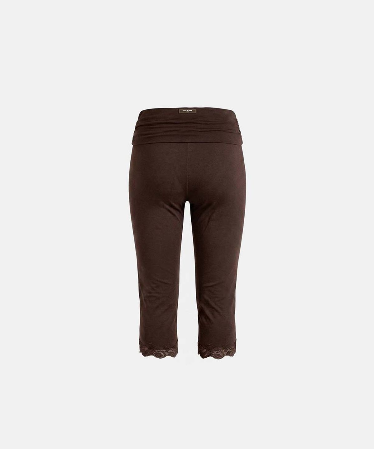 배드블러드(BADBLOOD) Everyday Lace Capri Pants - Brown