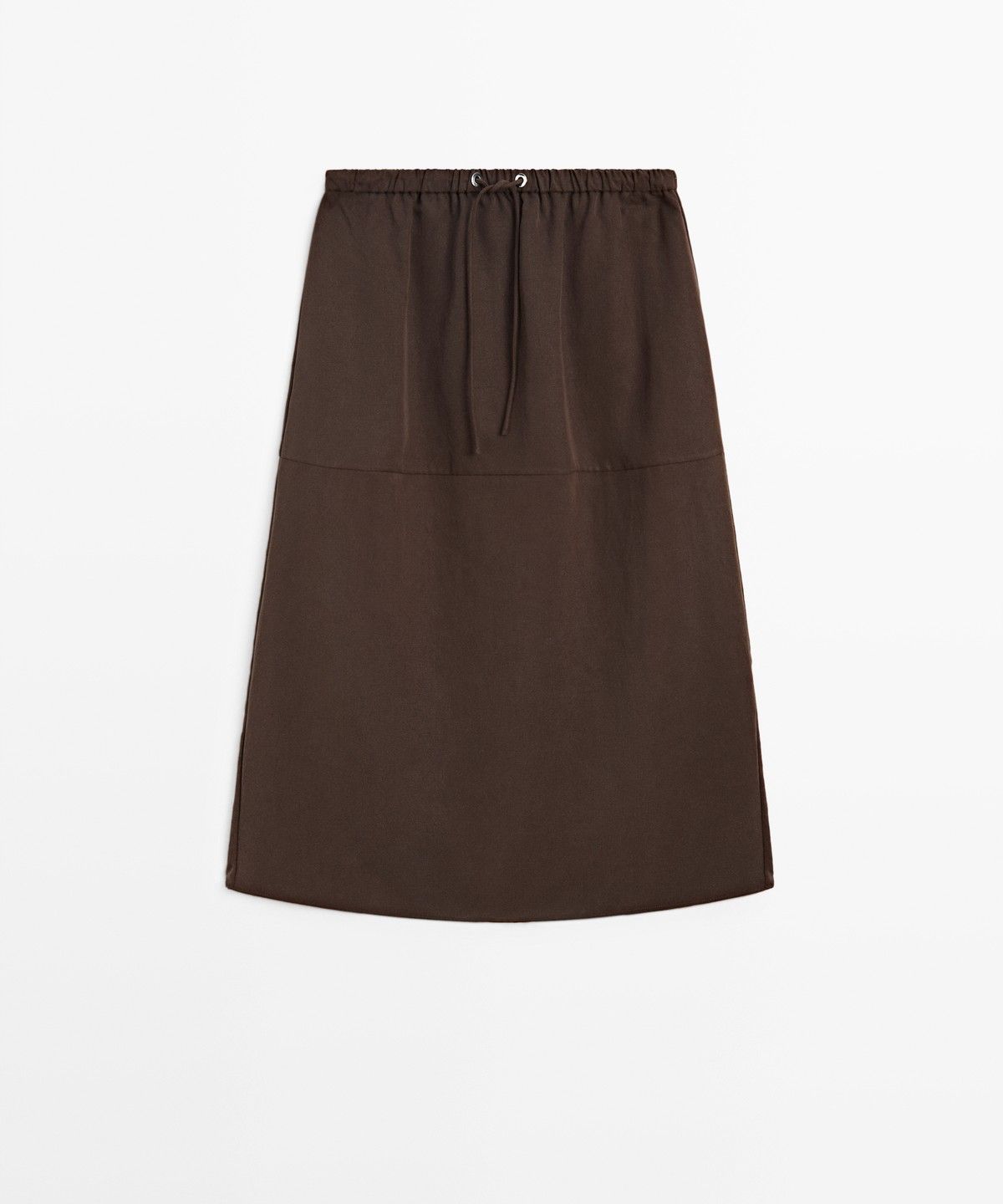 마시모두띠(MASSIMO DUTTI) 엘라스틱 미디 스커트