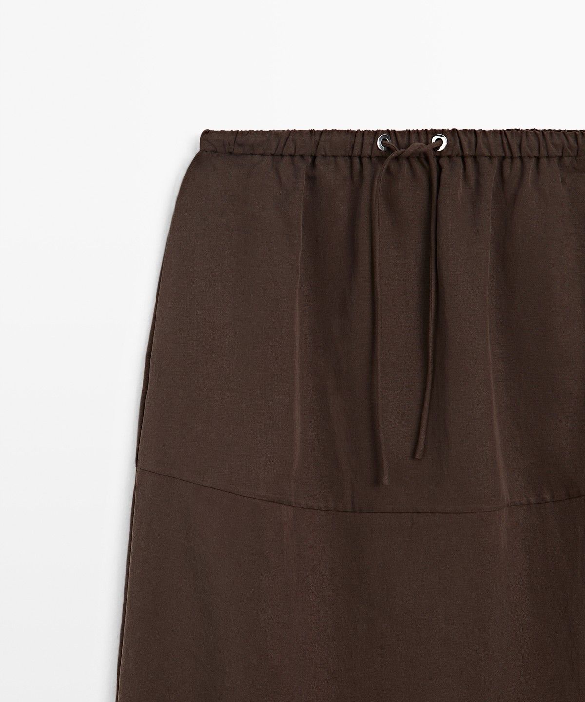 마시모두띠(MASSIMO DUTTI) 엘라스틱 미디 스커트