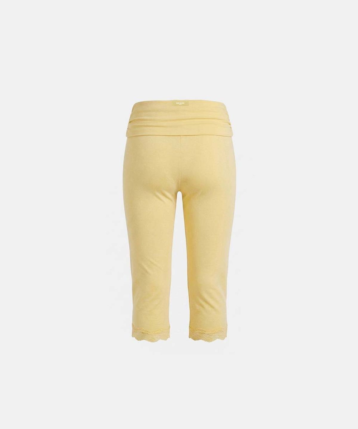 배드블러드(BADBLOOD) Everyday Lace Capri Pants - Yellow