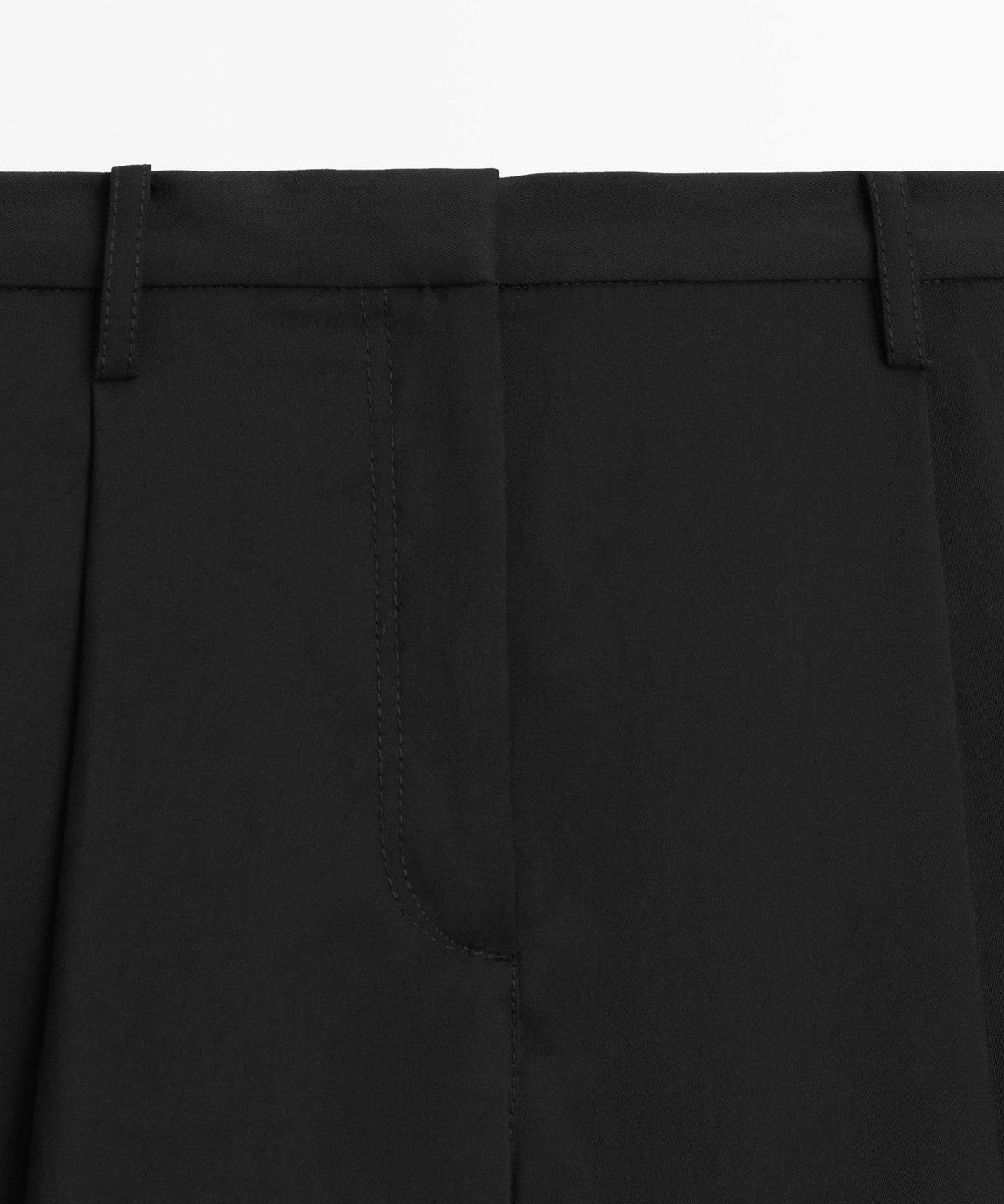 마시모두띠(MASSIMO DUTTI) 크롭 와이드 레그 플루이드 팬츠