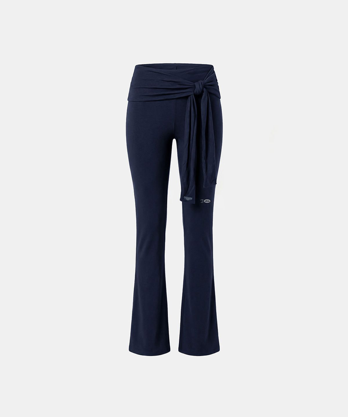 배드블러드(BADBLOOD) Everyday Tie-Waist Bootcut Pants - Navy