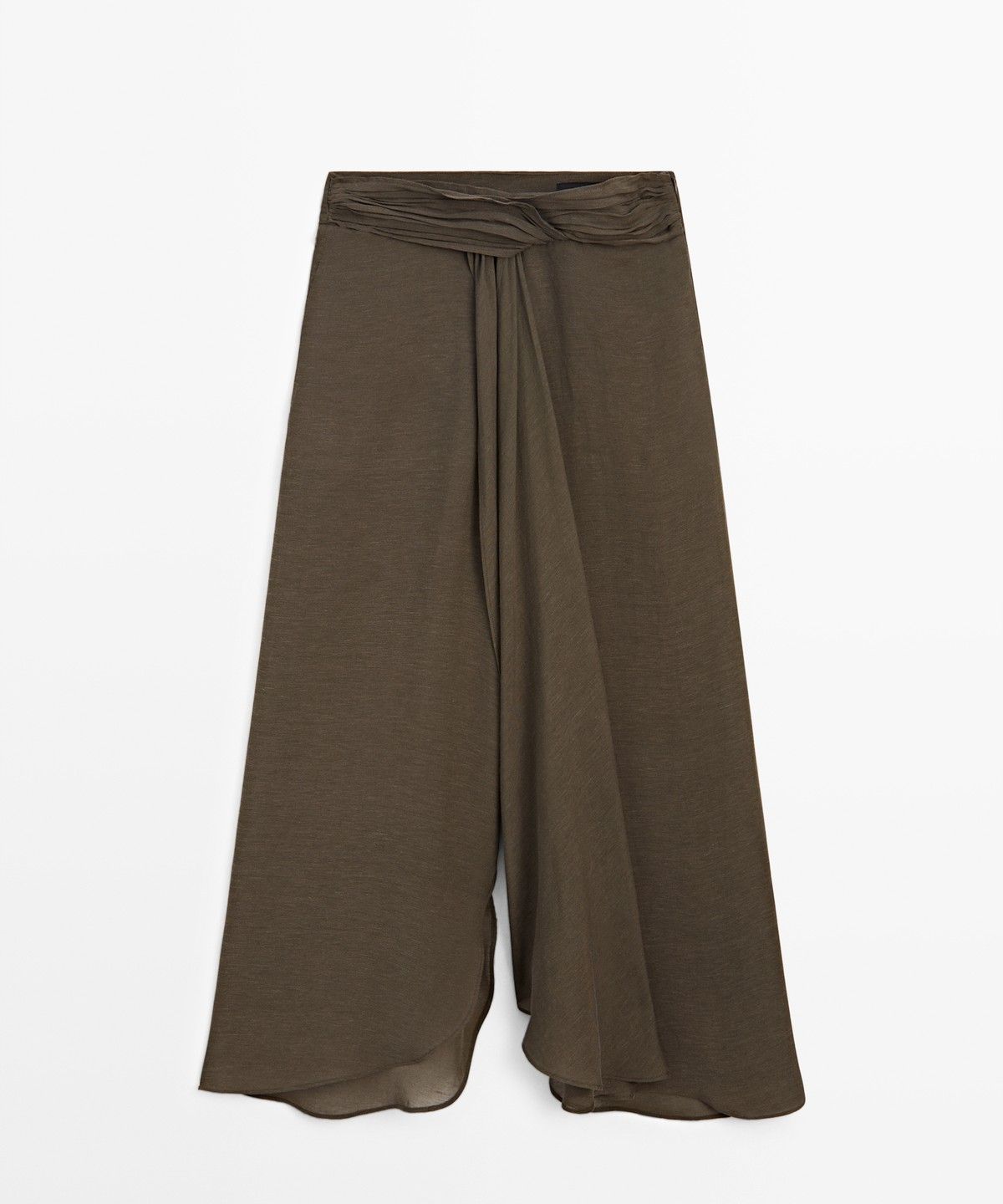 마시모두띠(MASSIMO DUTTI) 세미 시어 린넨 스커트 팬츠