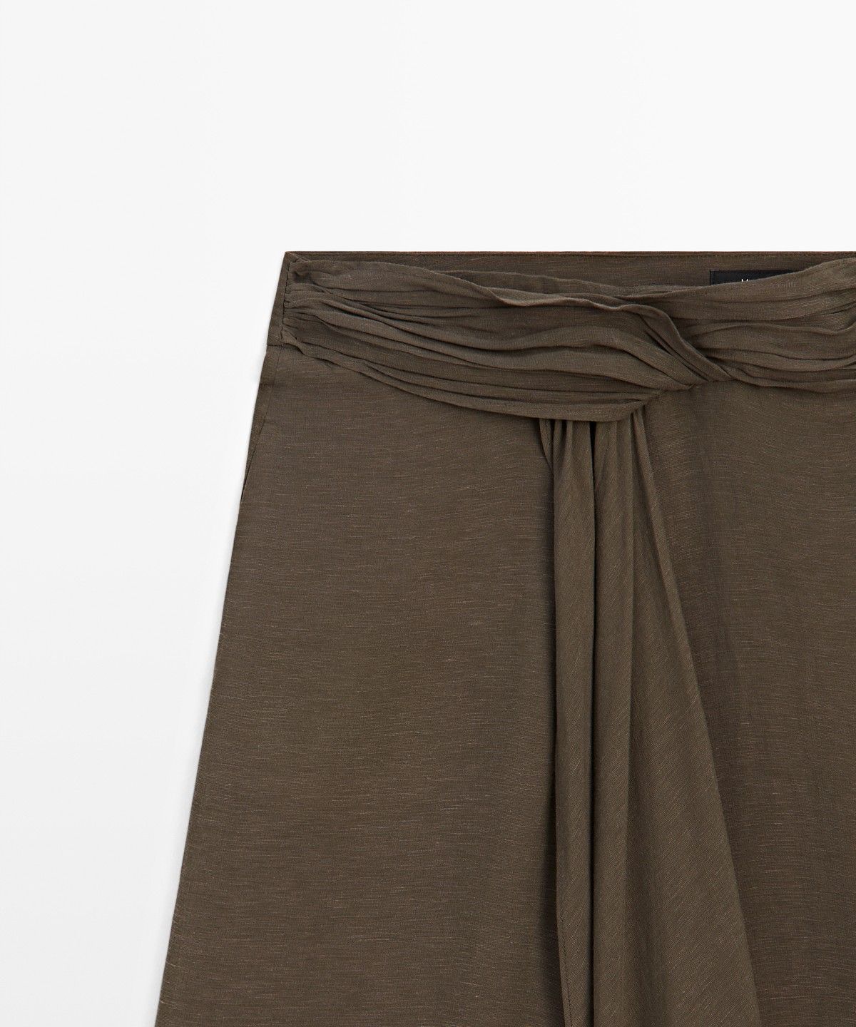 마시모두띠(MASSIMO DUTTI) 세미 시어 린넨 스커트 팬츠