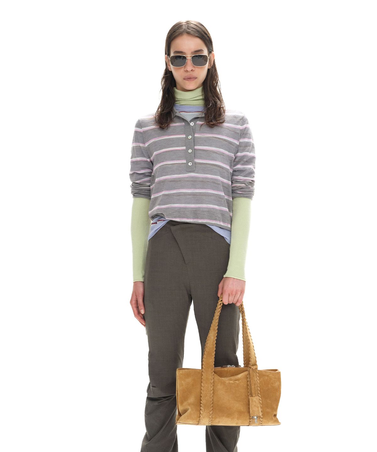 오소이(OSOI) SHELL DUFFEL [TOFFEE FRINGE]