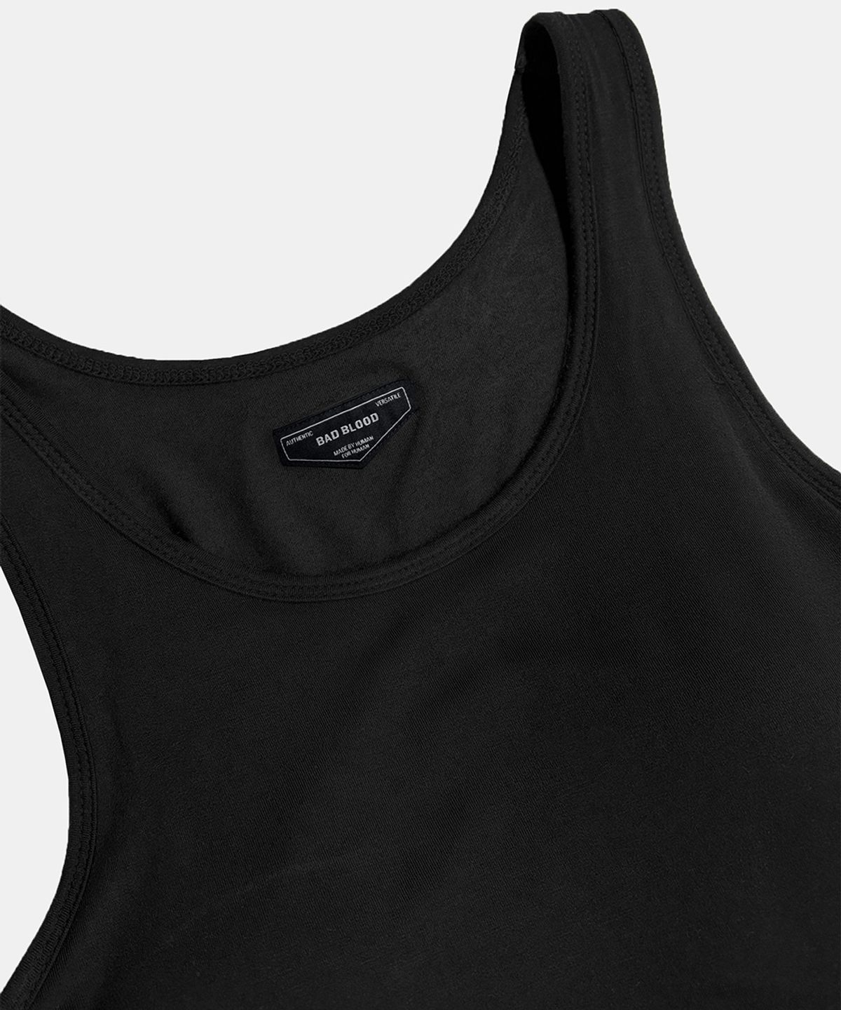 배드블러드(BADBLOOD) Everyday U-Neck Tank Bodysuit - Black