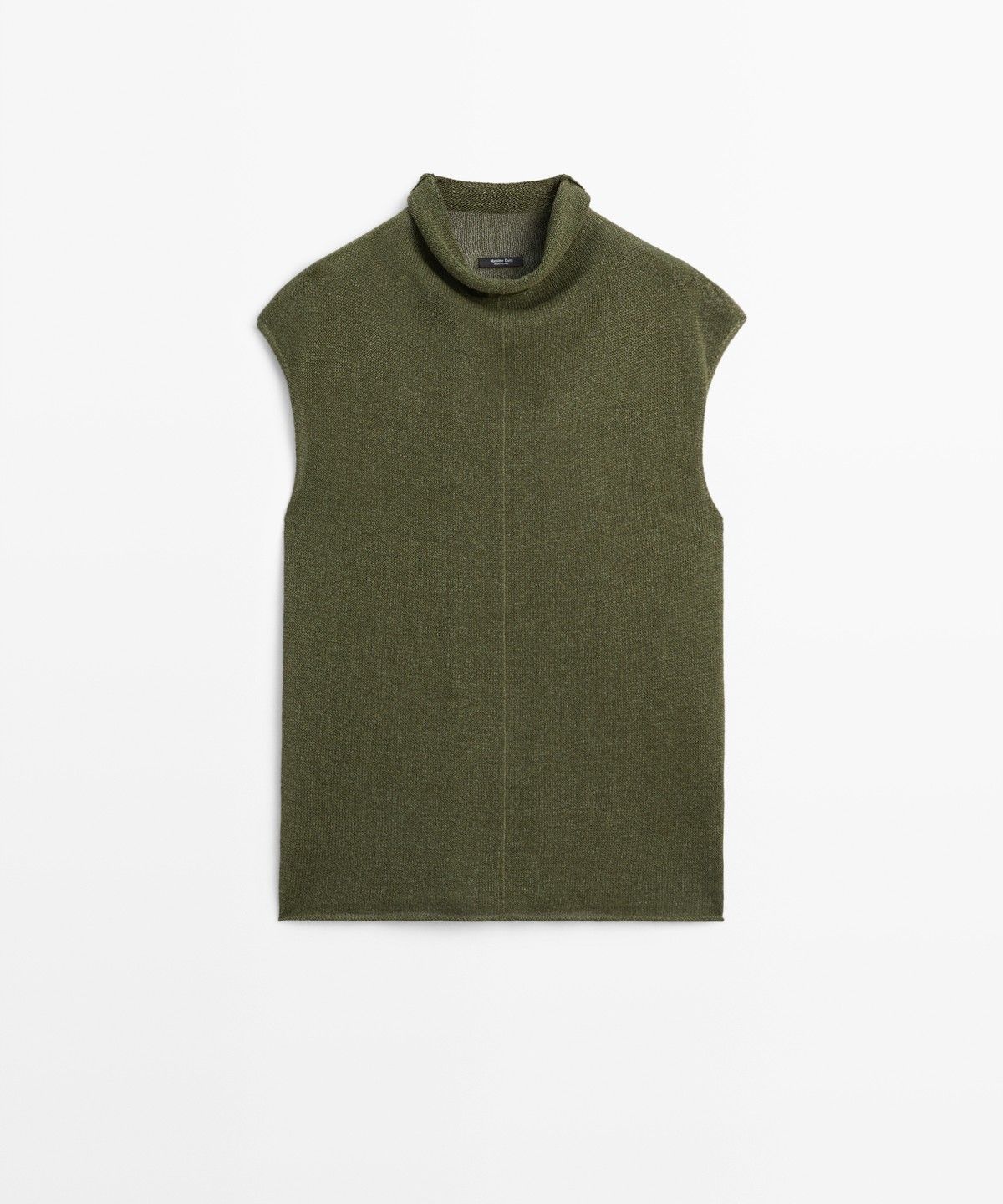 마시모두띠(MASSIMO DUTTI) 드레이프 터틀넥 니트 탑
