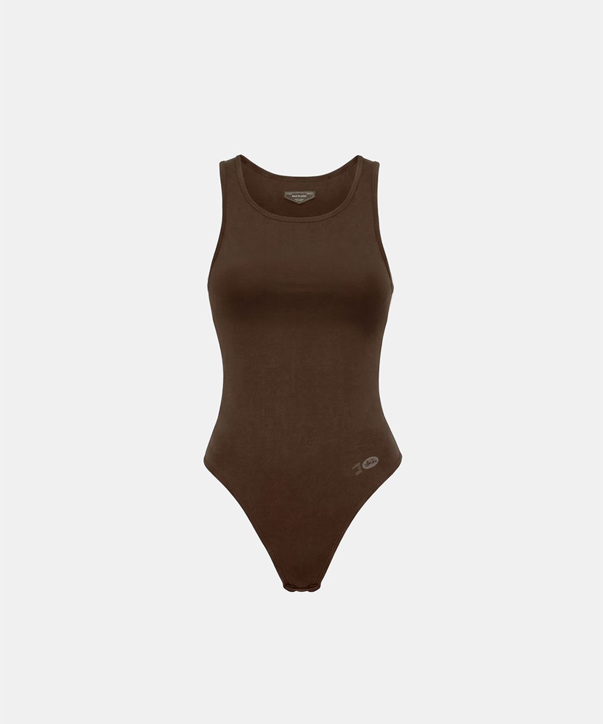 배드블러드(BADBLOOD) Everyday U-Neck Tank Bodysuit - Brown