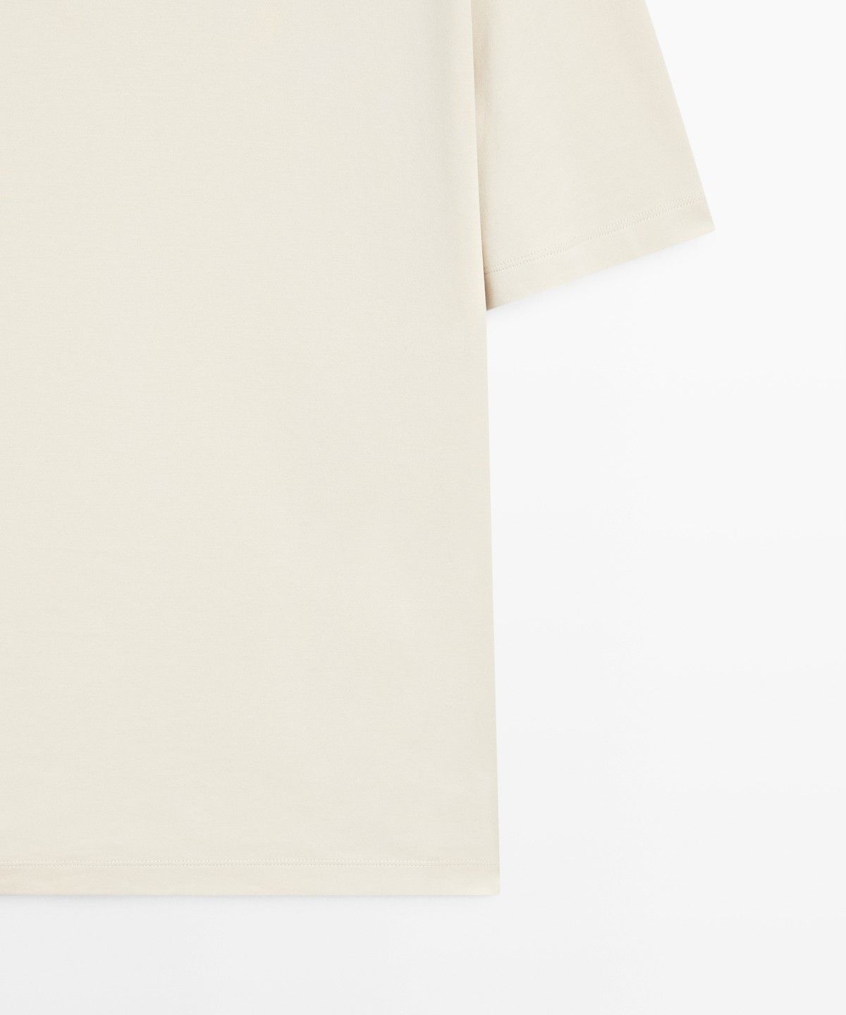 마시모두띠(MASSIMO DUTTI) 배색 라운드넥 반팔 티셔츠