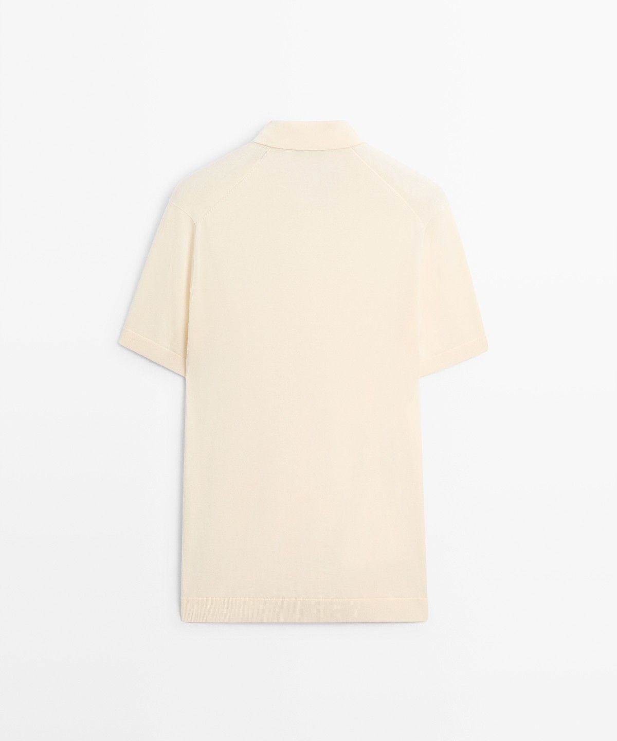 마시모두띠(MASSIMO DUTTI) 100% 코튼 브이넥 니트 폴로 셔츠