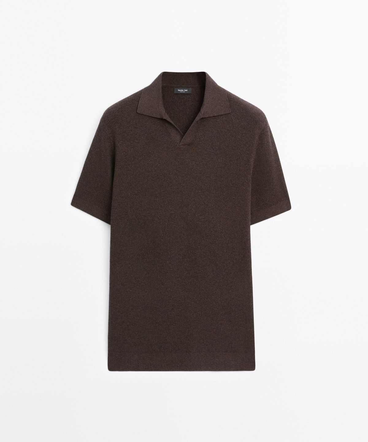 마시모두띠(MASSIMO DUTTI) 코튼 블렌드 니트 폴로