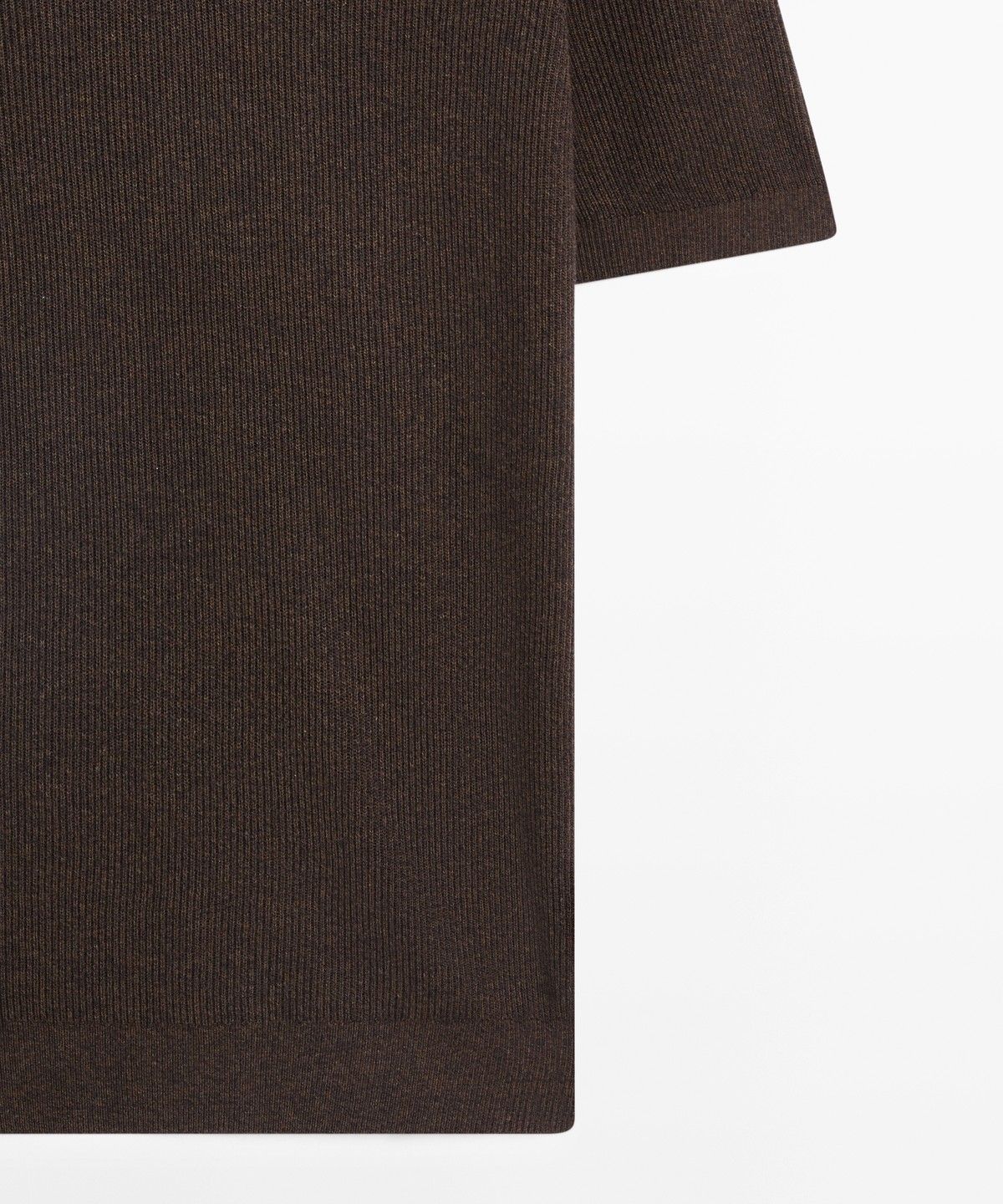 마시모두띠(MASSIMO DUTTI) 코튼 블렌드 니트 폴로