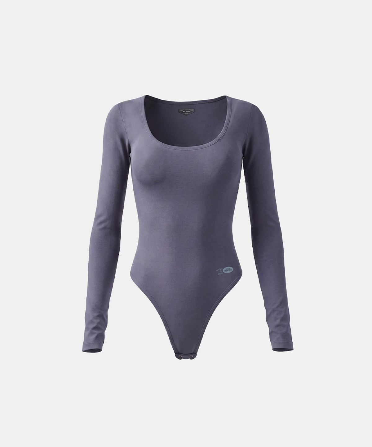 배드블러드(BADBLOOD) Everyday Scoop Neck Bodysuit - Charcoal