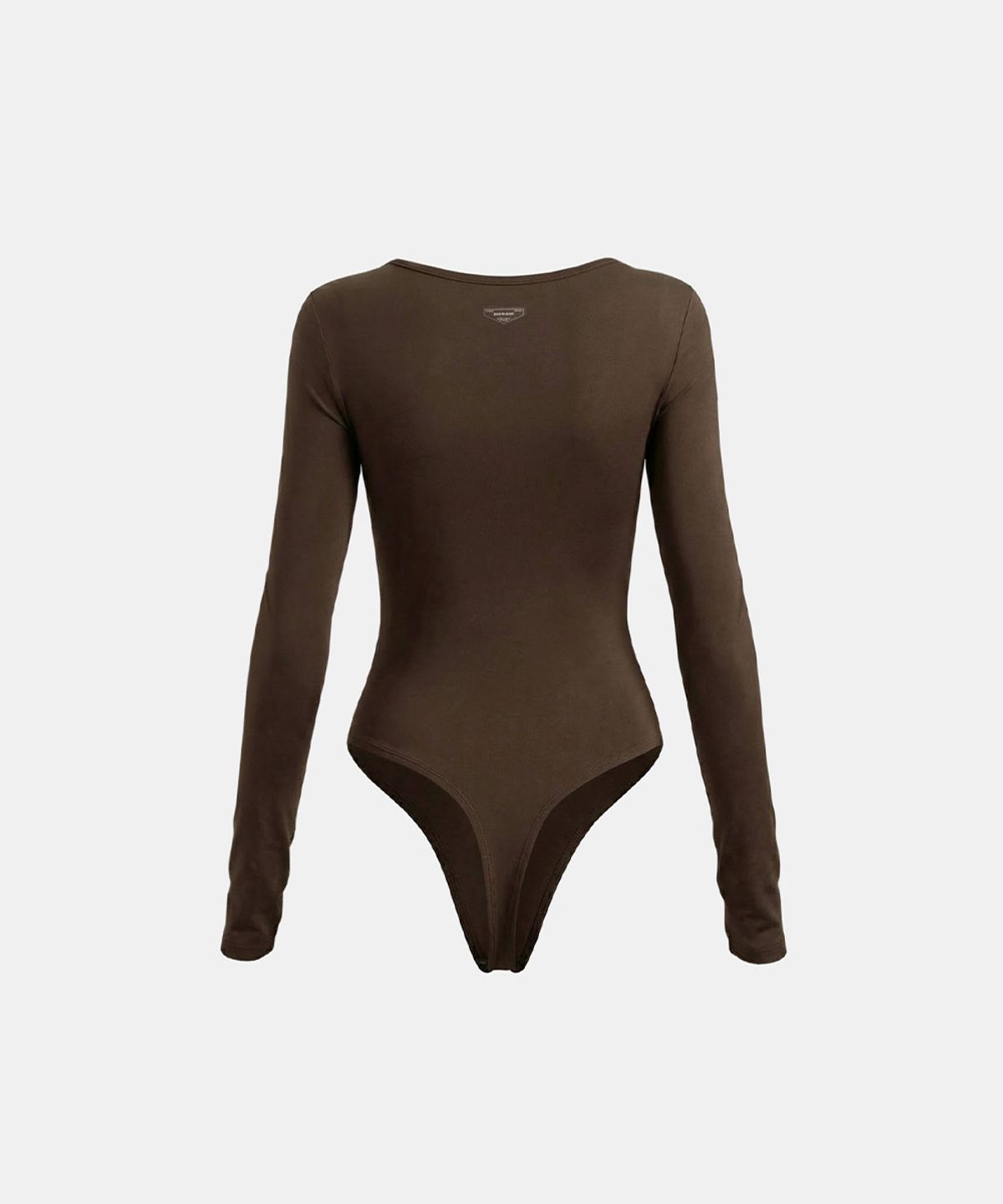 배드블러드(BADBLOOD) Everyday Scoop Neck Bodysuit - Brown