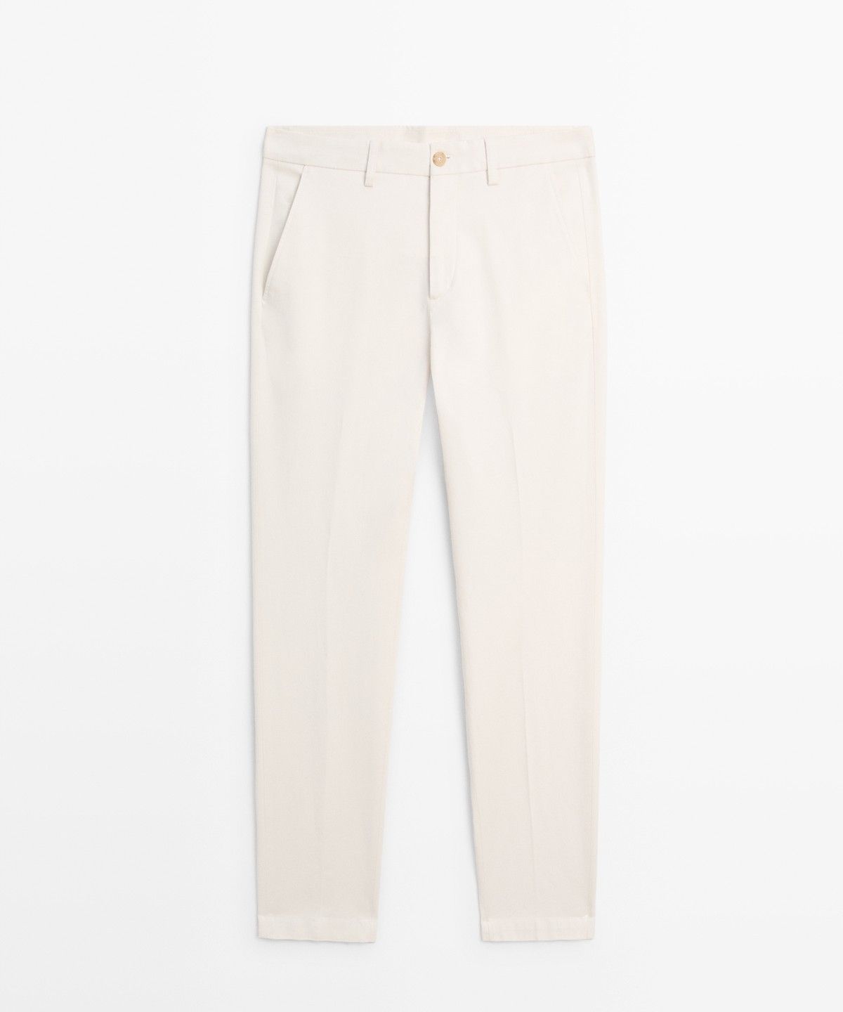 마시모두띠(MASSIMO DUTTI) 코튼 블렌드 슬림 핏 팬츠