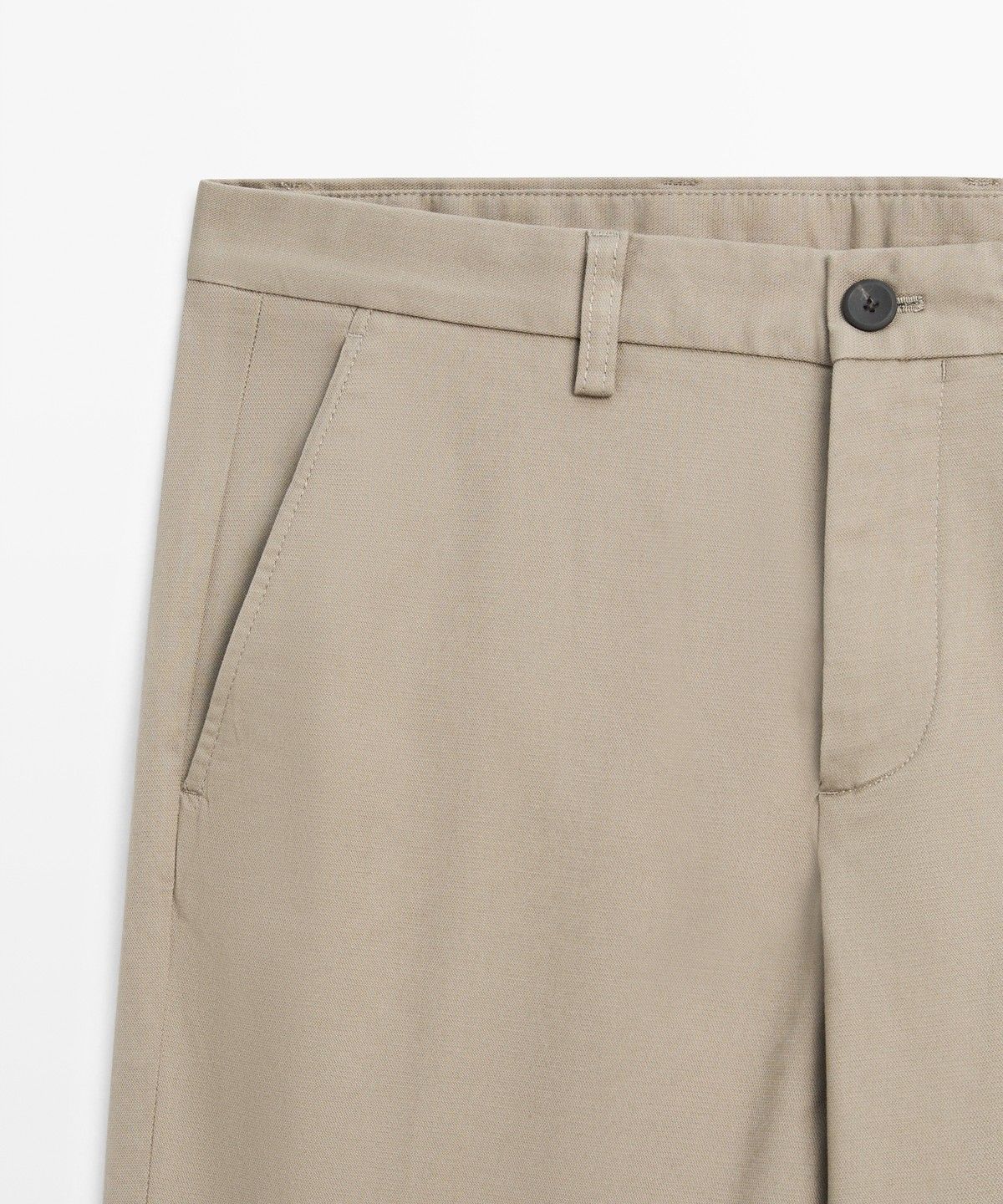 마시모두띠(MASSIMO DUTTI) 코튼 블렌드 슬림 핏 팬츠