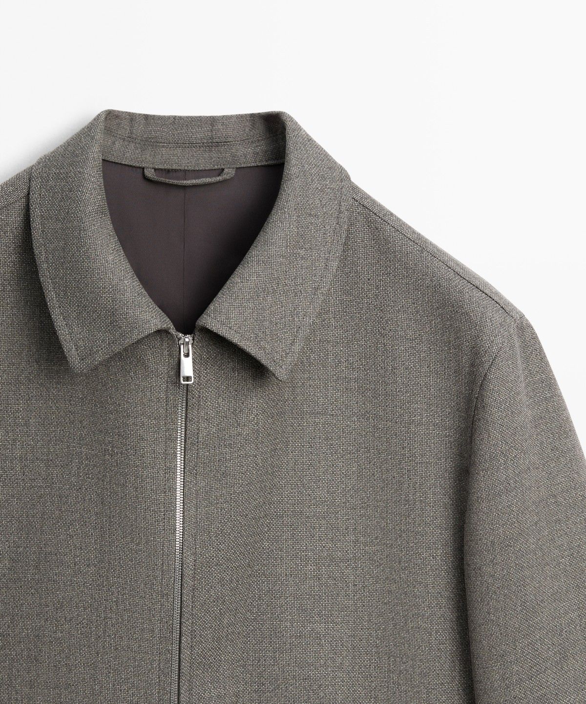 마시모두띠(MASSIMO DUTTI) 100% 울 구조적 재킷