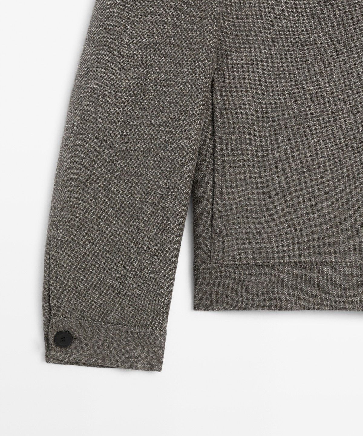 마시모두띠(MASSIMO DUTTI) 100% 울 구조적 재킷