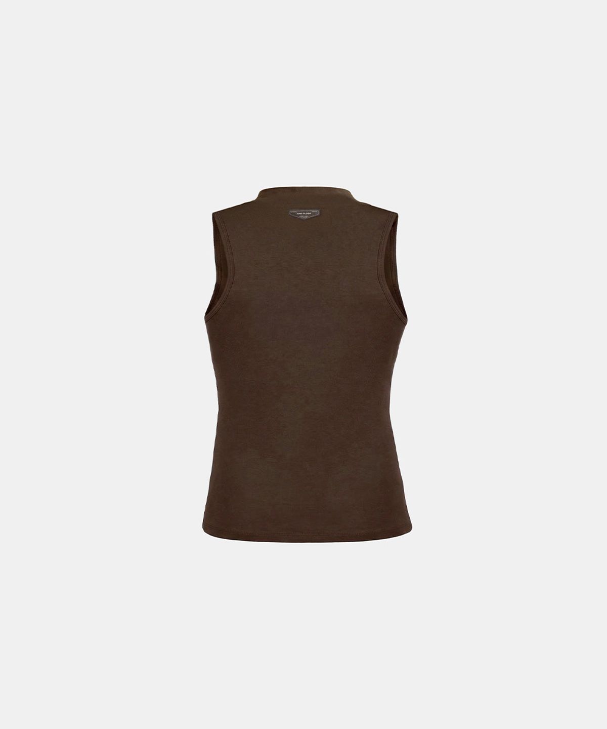 배드블러드(BADBLOOD) Everyday Mock-Neck Tank - Brown