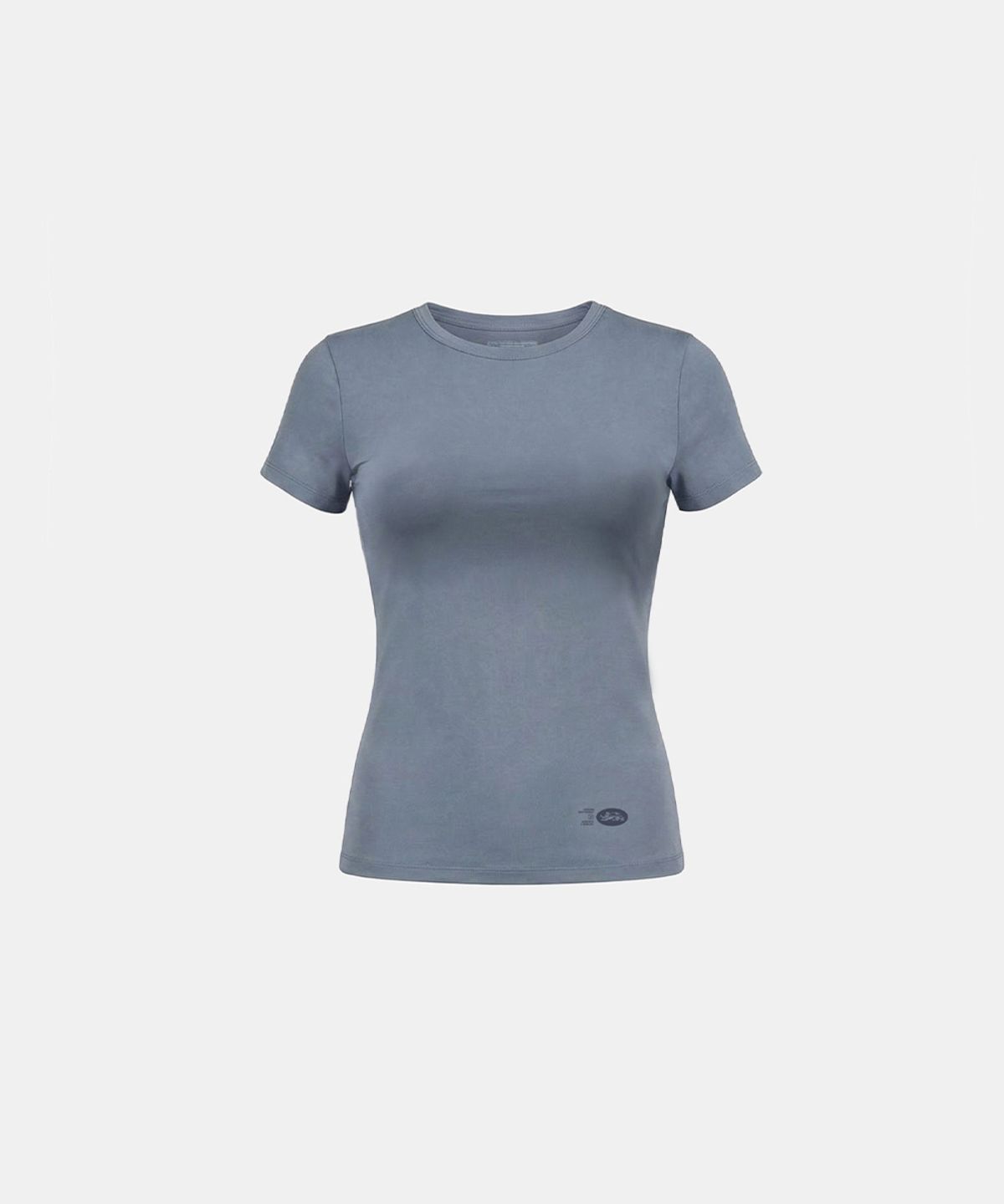 배드블러드(BADBLOOD) Everyday Crew Neck Short Sleeve T-Shirt - Blue gray