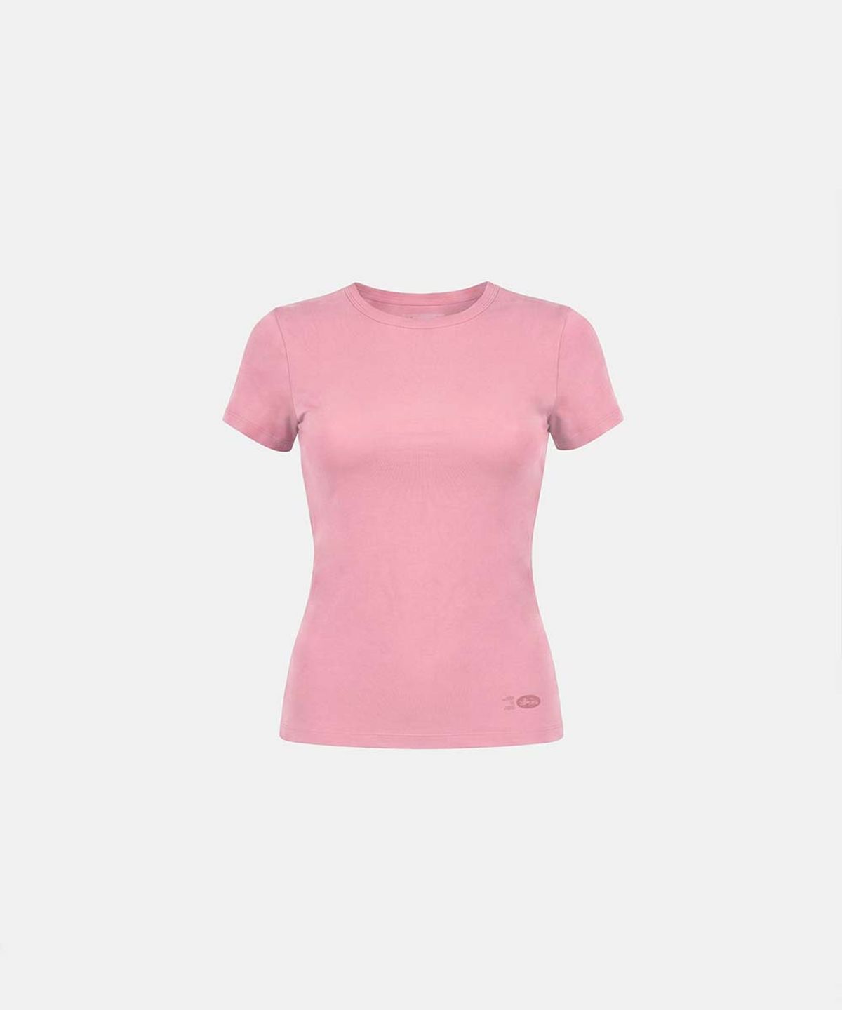 배드블러드(BADBLOOD) Everyday Crew Neck Short Sleeve T-Shirt - Pink