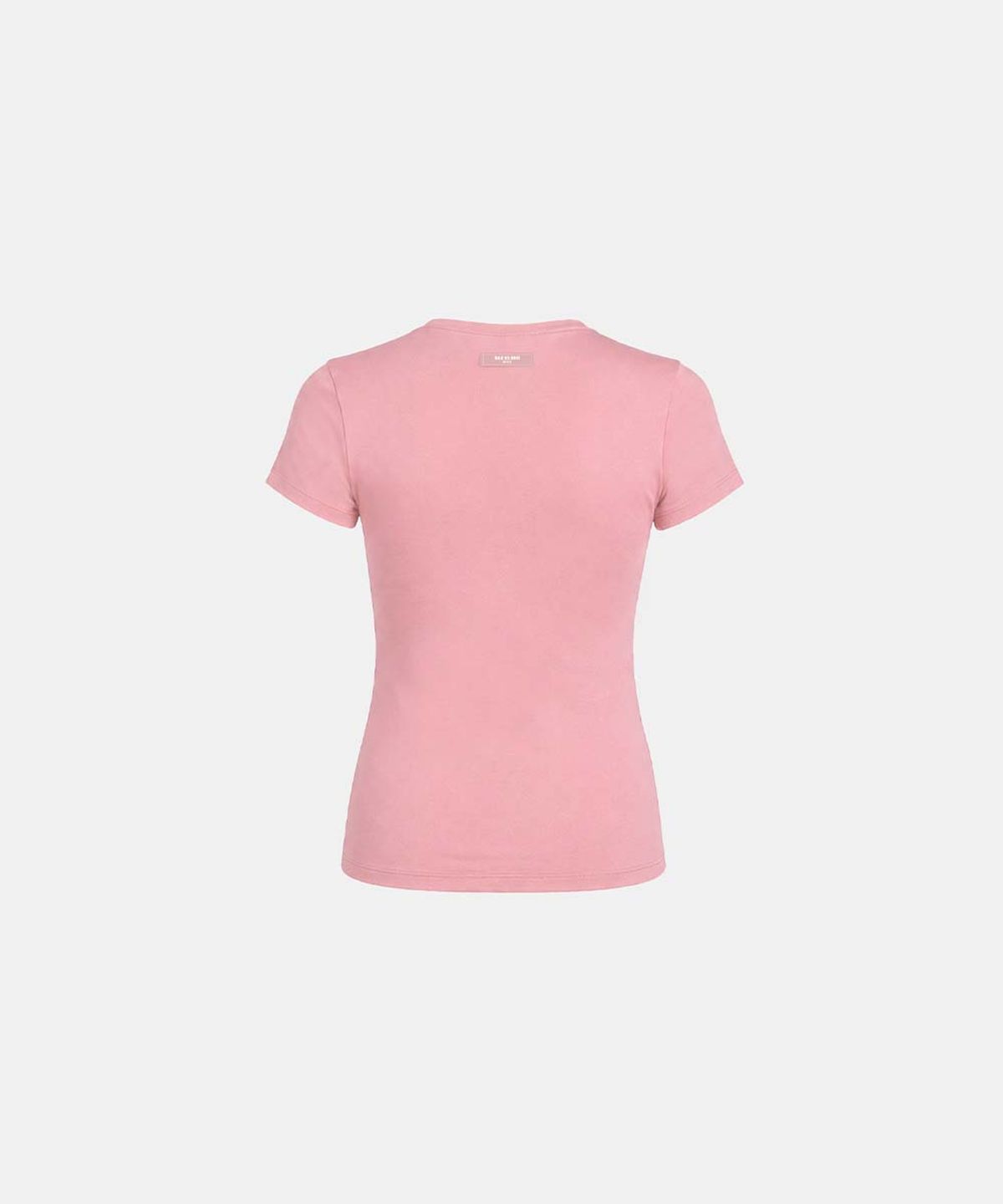 배드블러드(BADBLOOD) Everyday Crew Neck Short Sleeve T-Shirt - Pink