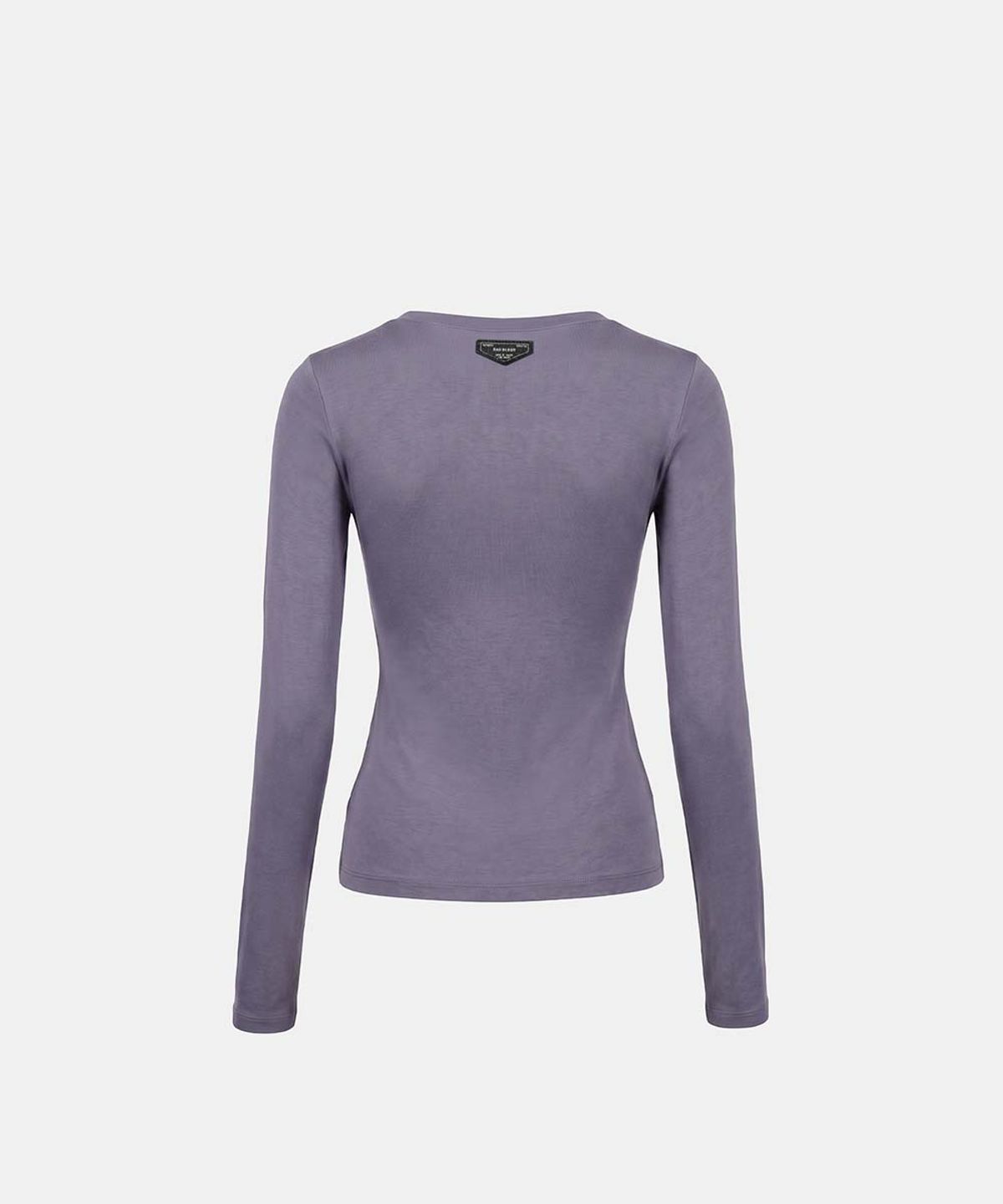 배드블러드(BADBLOOD) Everyday Scoop Neck Long Sleeve T-Shirt - Charcoal