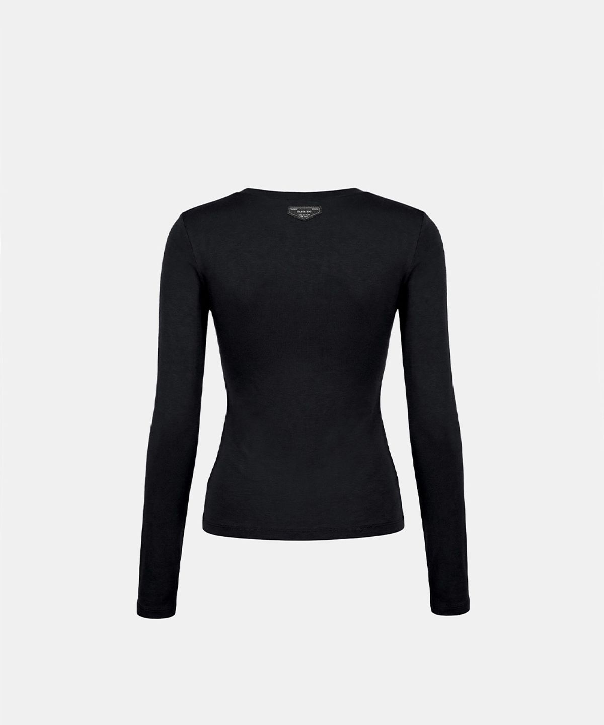 배드블러드(BADBLOOD) Everyday Crew Neck Long Sleeve T-Shirt - Black