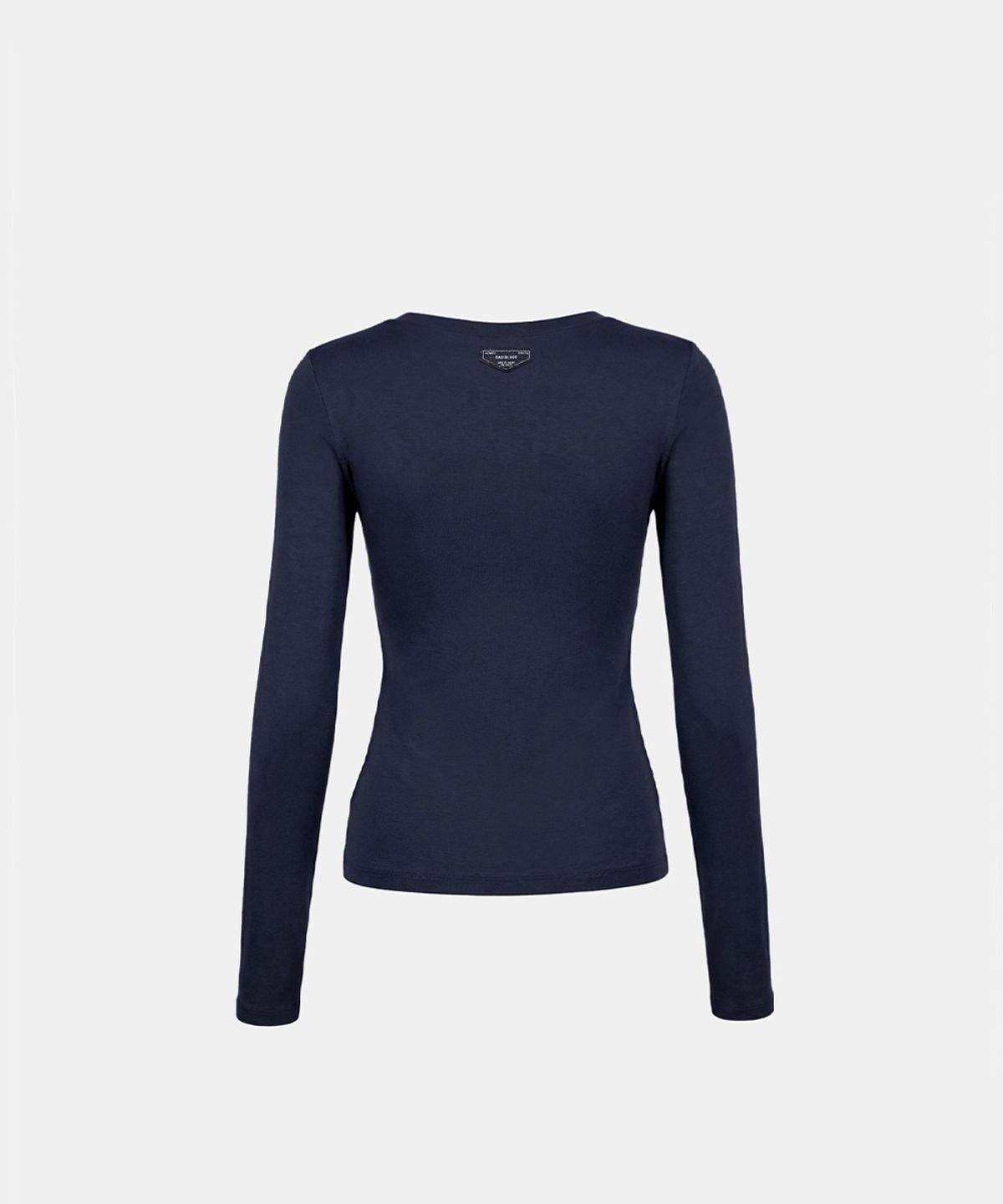 배드블러드(BADBLOOD) Everyday Crew Neck Long Sleeve T-Shirt - Navy