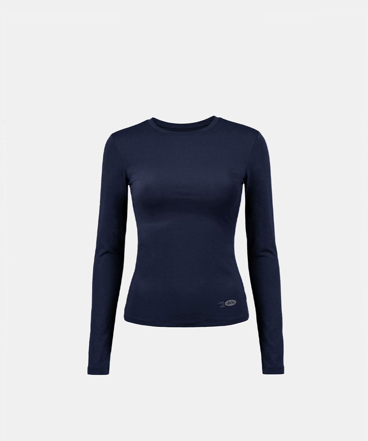 배드블러드(BADBLOOD) Everyday Crew Neck Long Sleeve T-Shirt - Navy