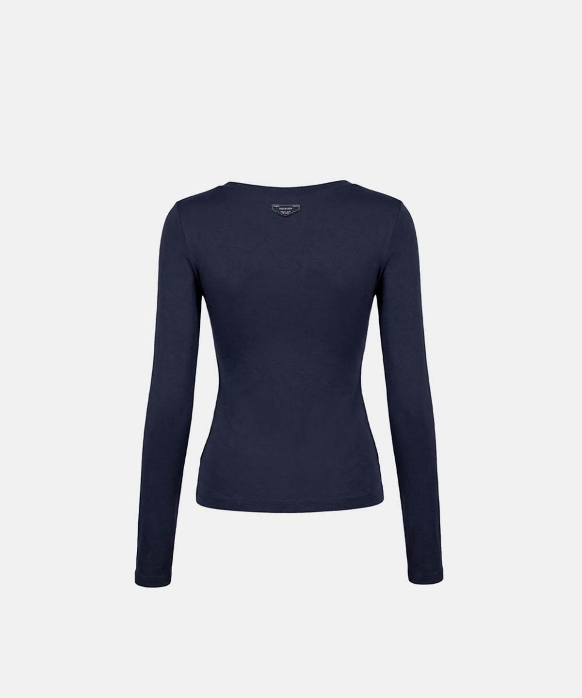 배드블러드(BADBLOOD) Everyday Zip Henley Long Sleeve T-Shirt - Navy