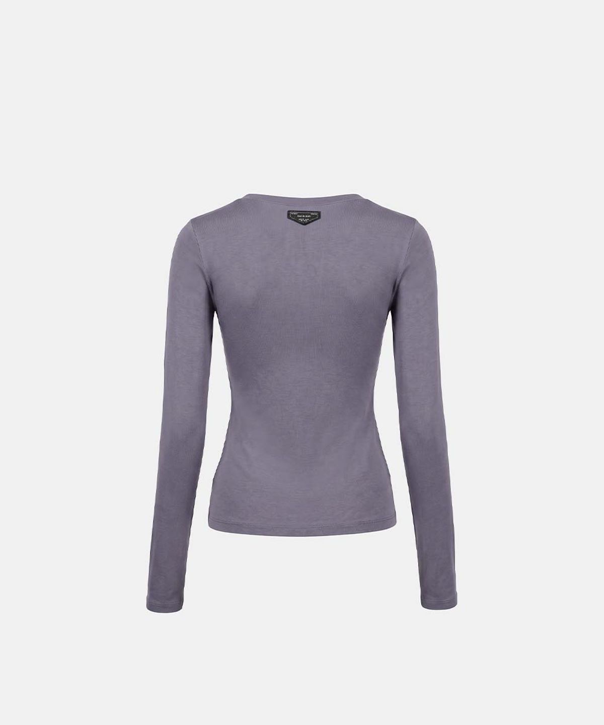 배드블러드(BADBLOOD) Everyday Zip Henley Long Sleeve T-Shirt - Charcoal