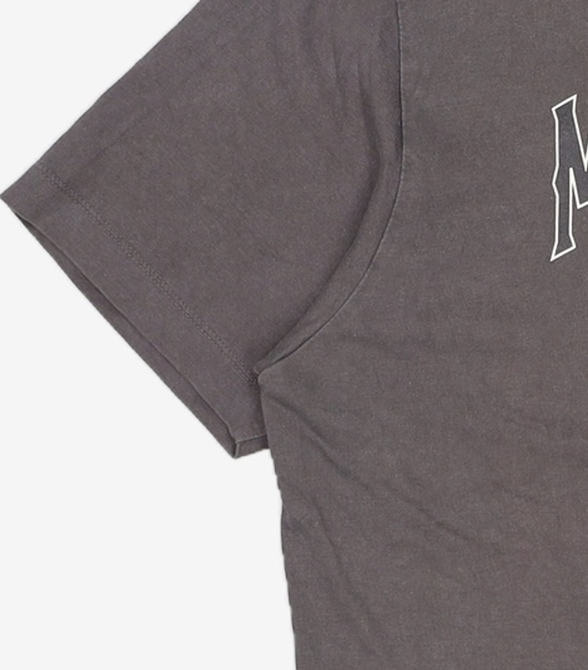 메종미네드(MAISON MINED) MINED UNIVERSITY HALF T CHARCOAL S