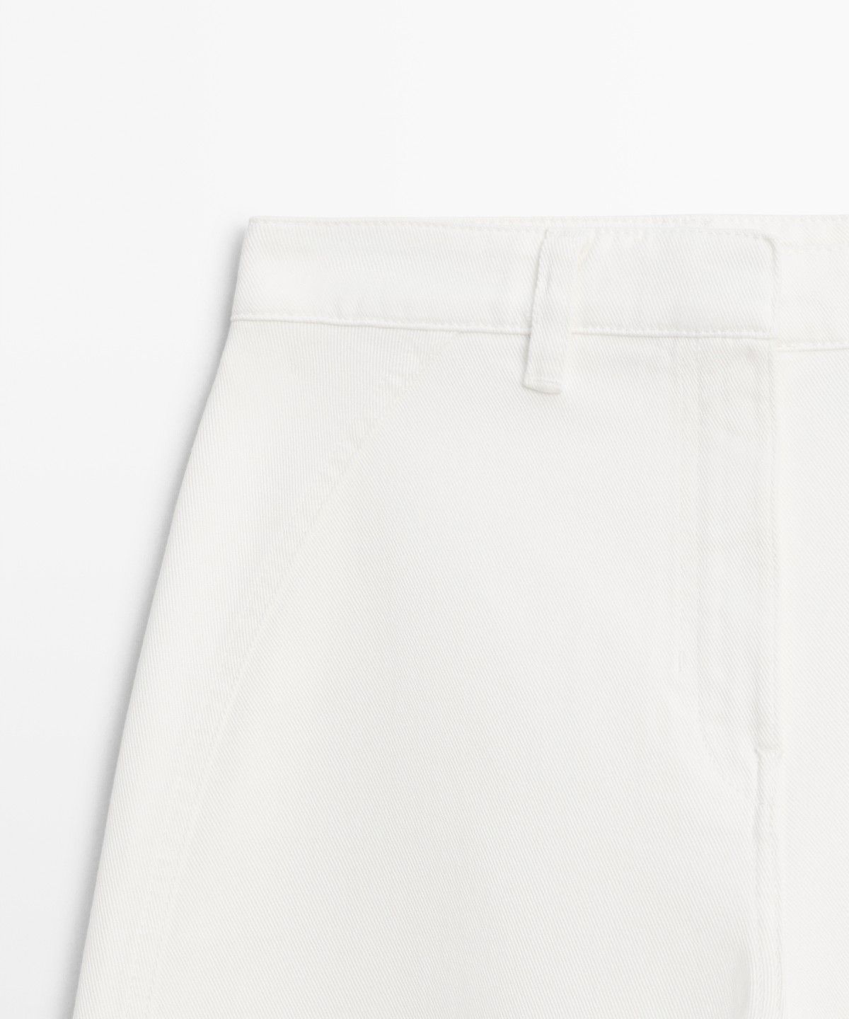 마시모두띠(MASSIMO DUTTI) 100% 코튼 배럴 팬츠